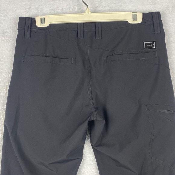 Volcom Pants Mens 32 (33) True To This Chino Gray Stretch Lightweight Skate - Picture 5 of 16